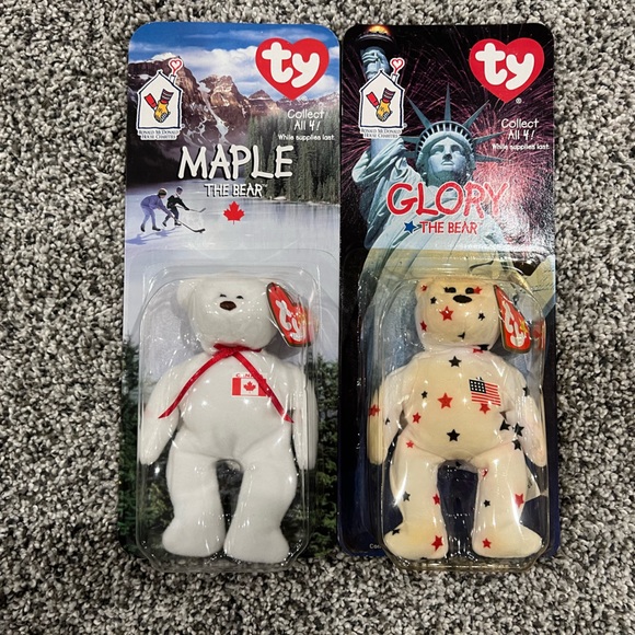 McDonalds beanie babies set of 4 bears - Picture 3 of 4